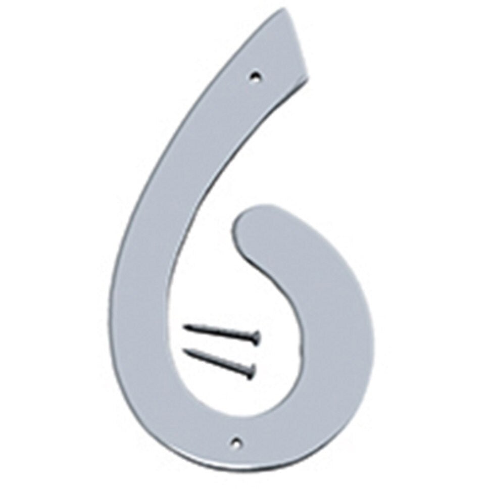 SN-40 4" Metal House Number - Satin Nickel