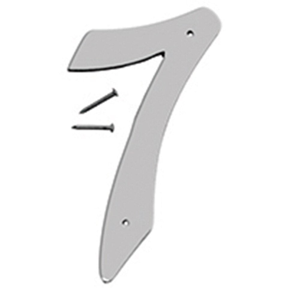 SN-40 4" Metal House Number - Satin Nickel