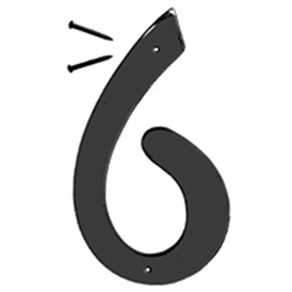 BK-40 4" Metal House Number - Black