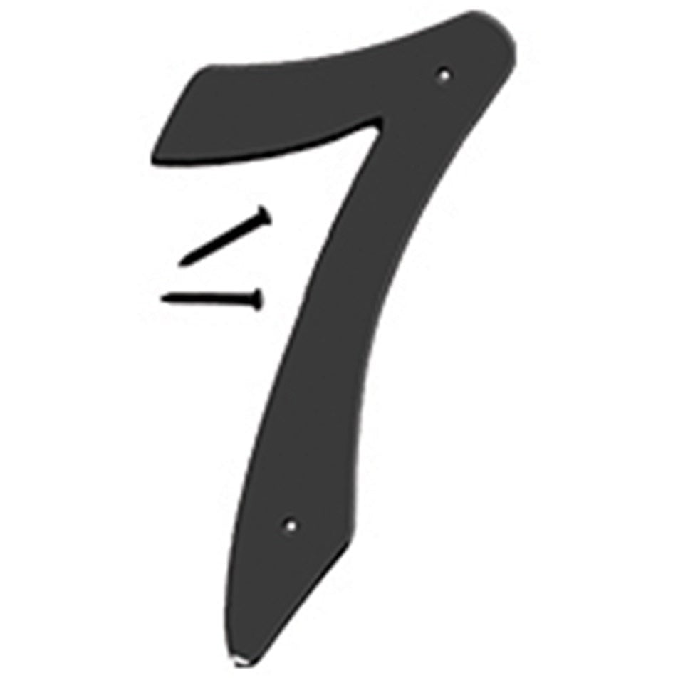 BK-40 4" Metal House Number - Black