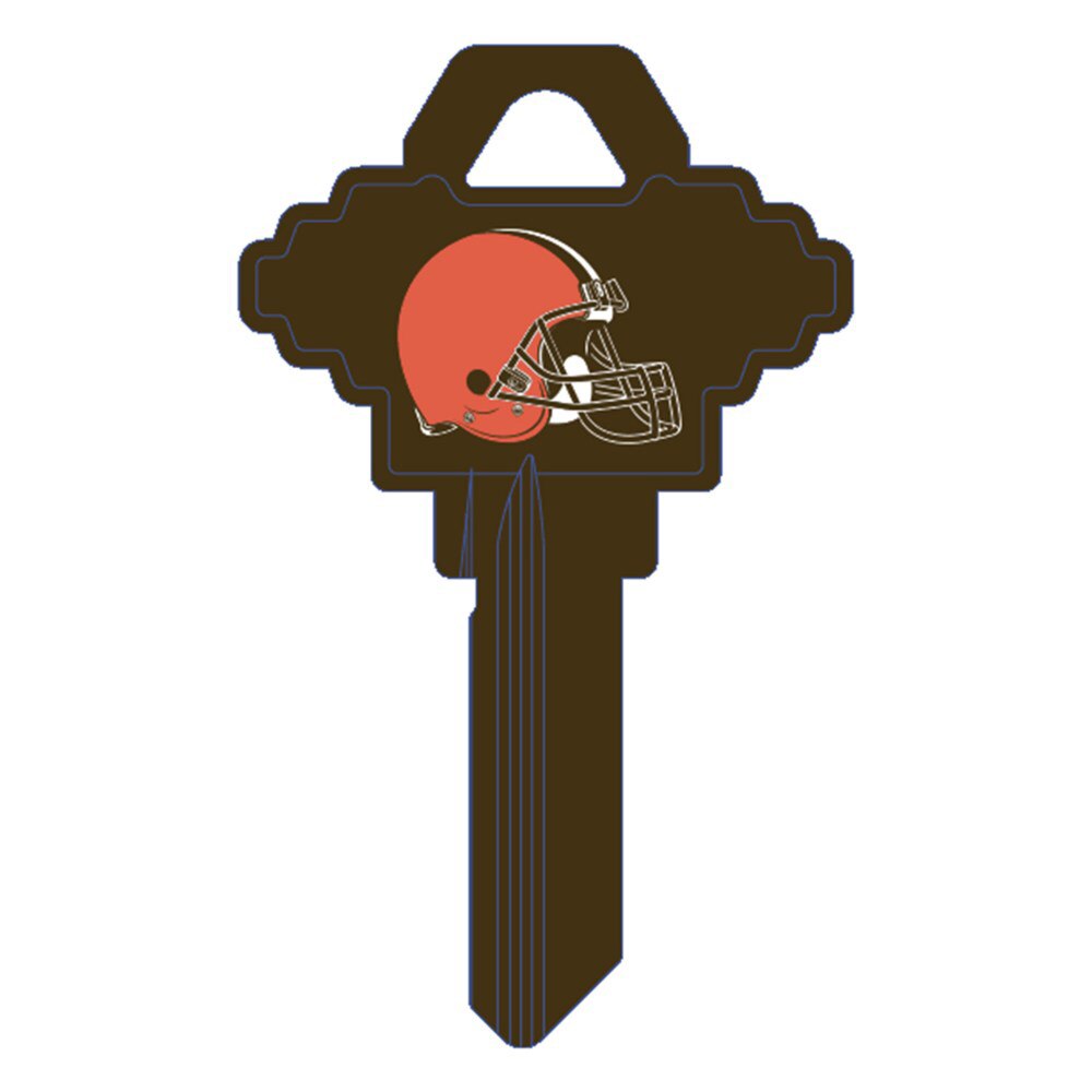 Hy-Ko FSK025H Cleveland Browns Schlage SC1 Brass Key Blank