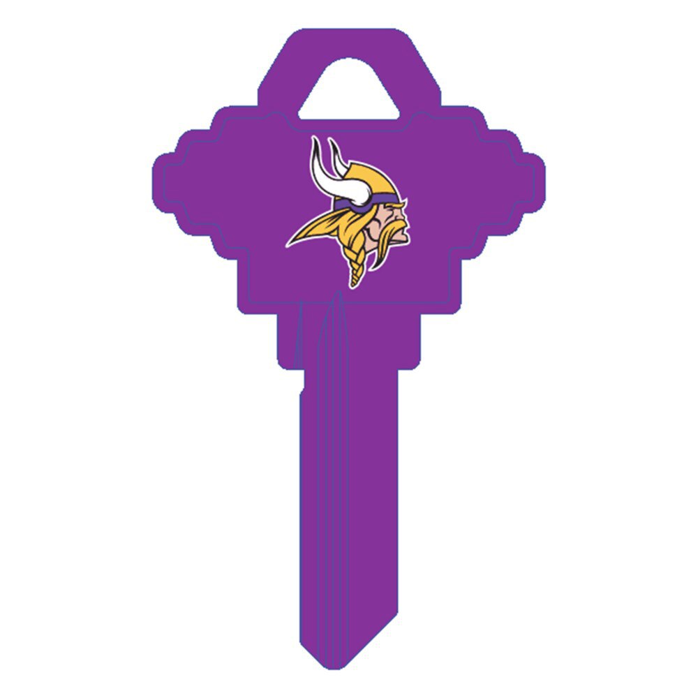 Hy-Ko FSK165H Minnesota Vikings Schlage SC1 Brass Key Blank