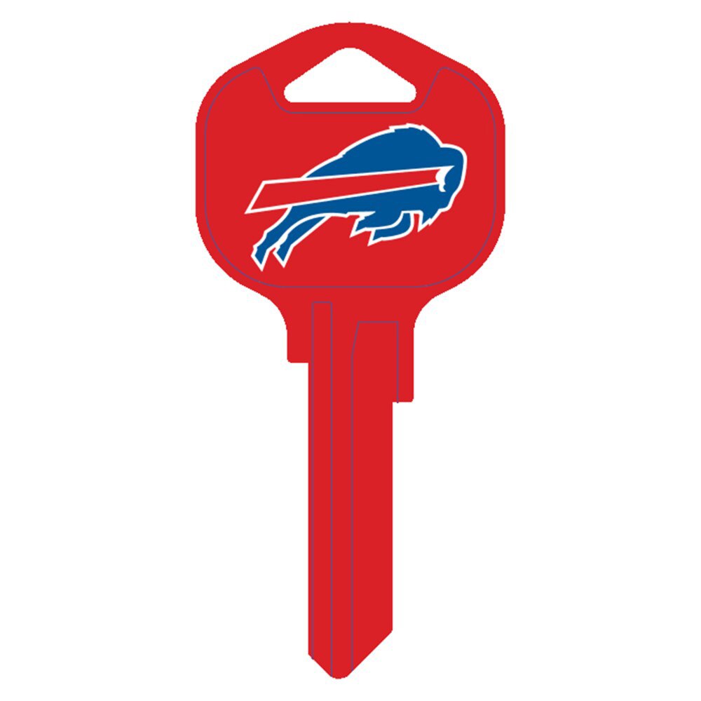 Hy-Ko FQK015H Buffalo Bills Kwikset KW1 Brass Key Blank