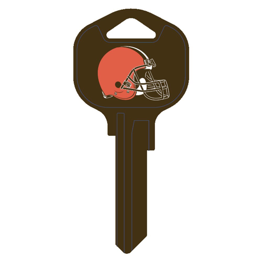 Hy-Ko FQK025H Cleveland Browns Kwikset KW1 Brass Key Blank