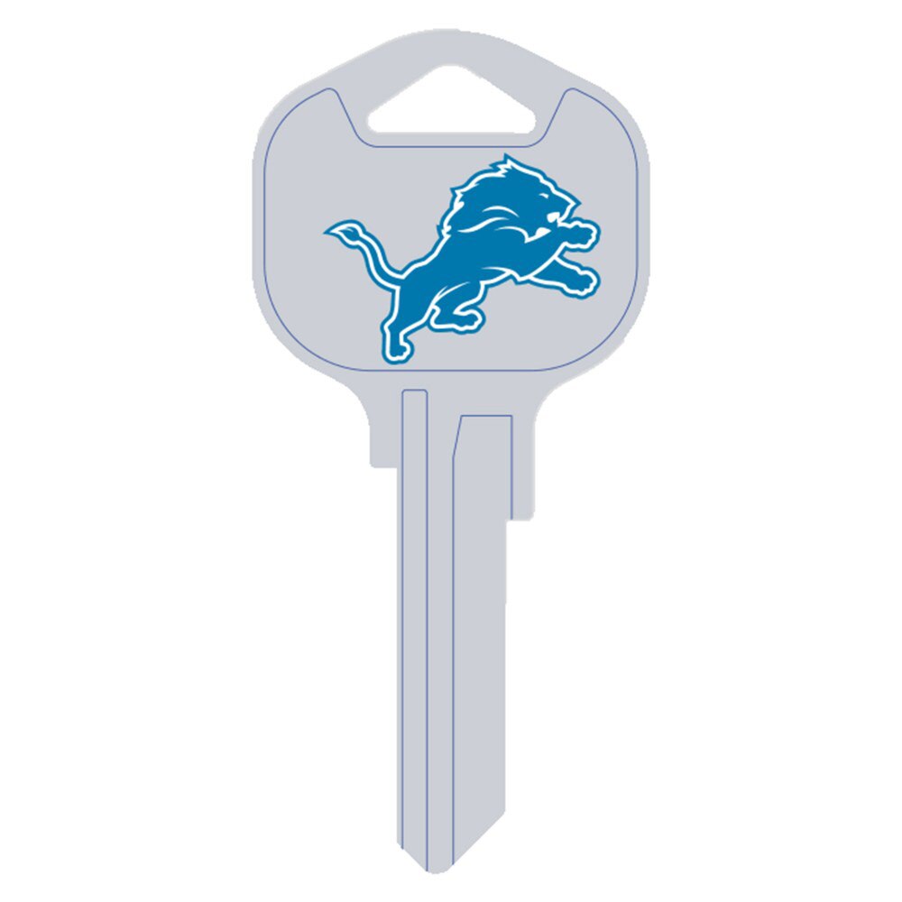 Hy-Ko FQK105H Detroit Lions Kwikset KW1 Brass Key Blank