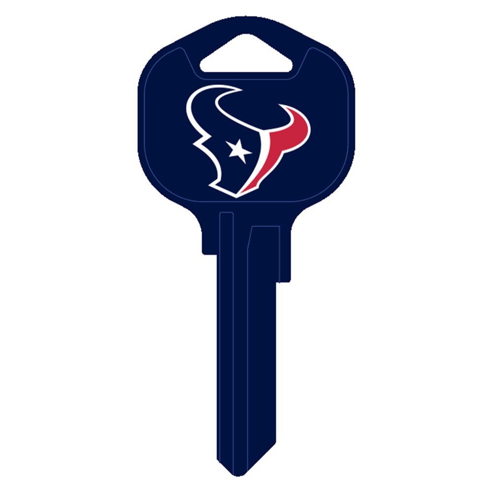 Hy-Ko FQK190H Houston Texans Kwikset KW1 Brass Key Blank