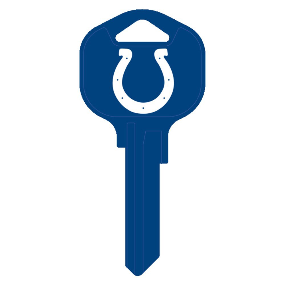 Hy-Ko FQK050H Indianapolis Colts Kwikset KW1 Brass Key Blank