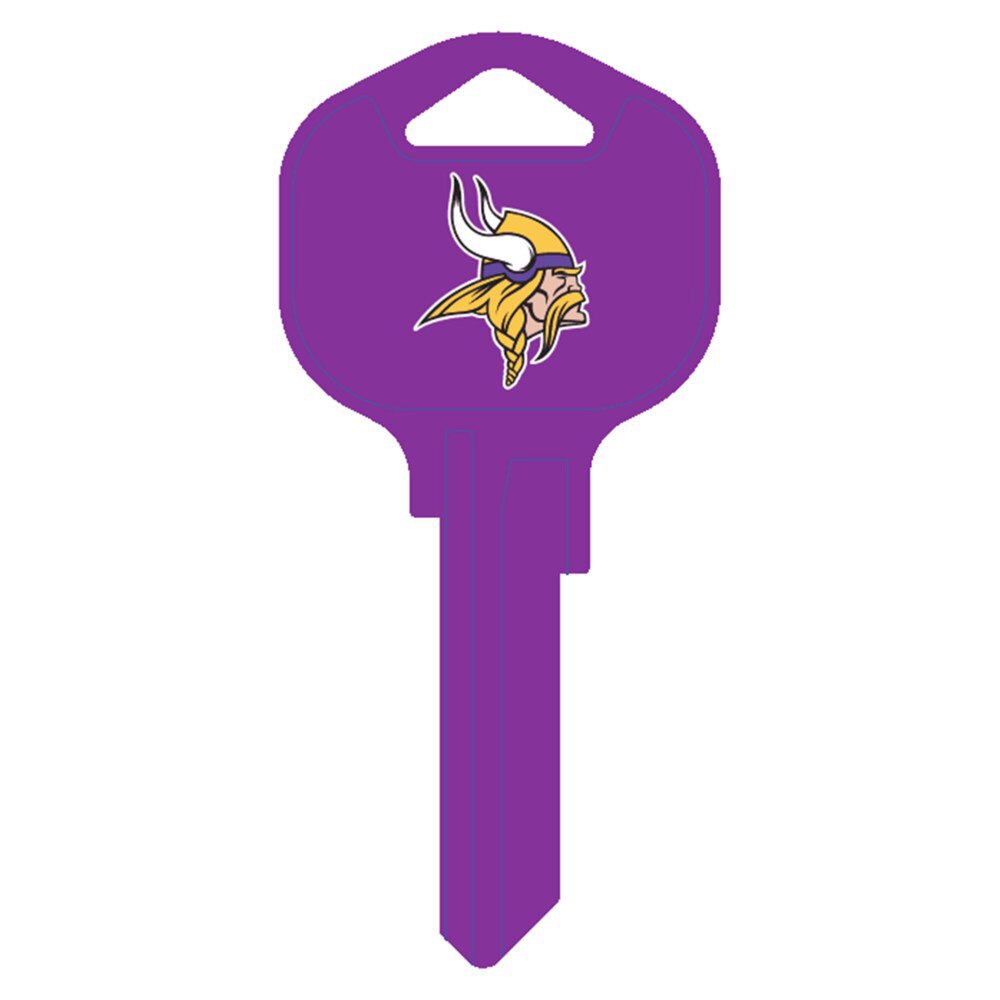 Hy-Ko FQK165H Minnesota Vikings Kwikset KW1 Brass Key Blank