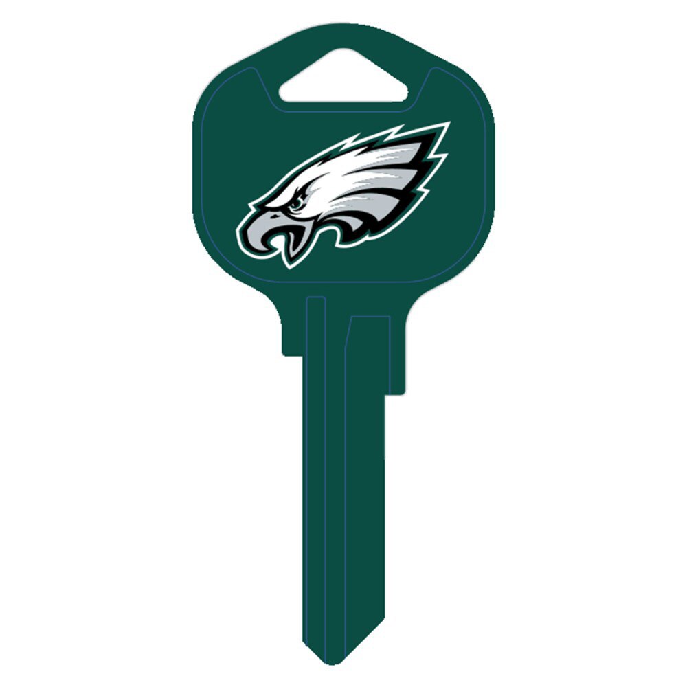 Hy-Ko FQK065H Philadelphia Eagles Kwikset KW1 Brass Key Blank
