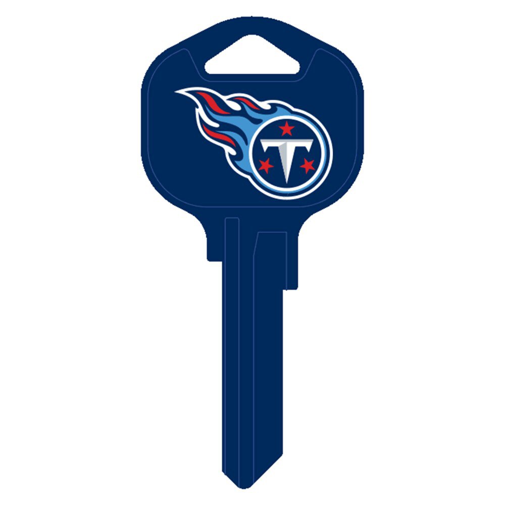 Hy-Ko FQK185H Tennessee Titans Kwikset KW1 Brass Key Blank