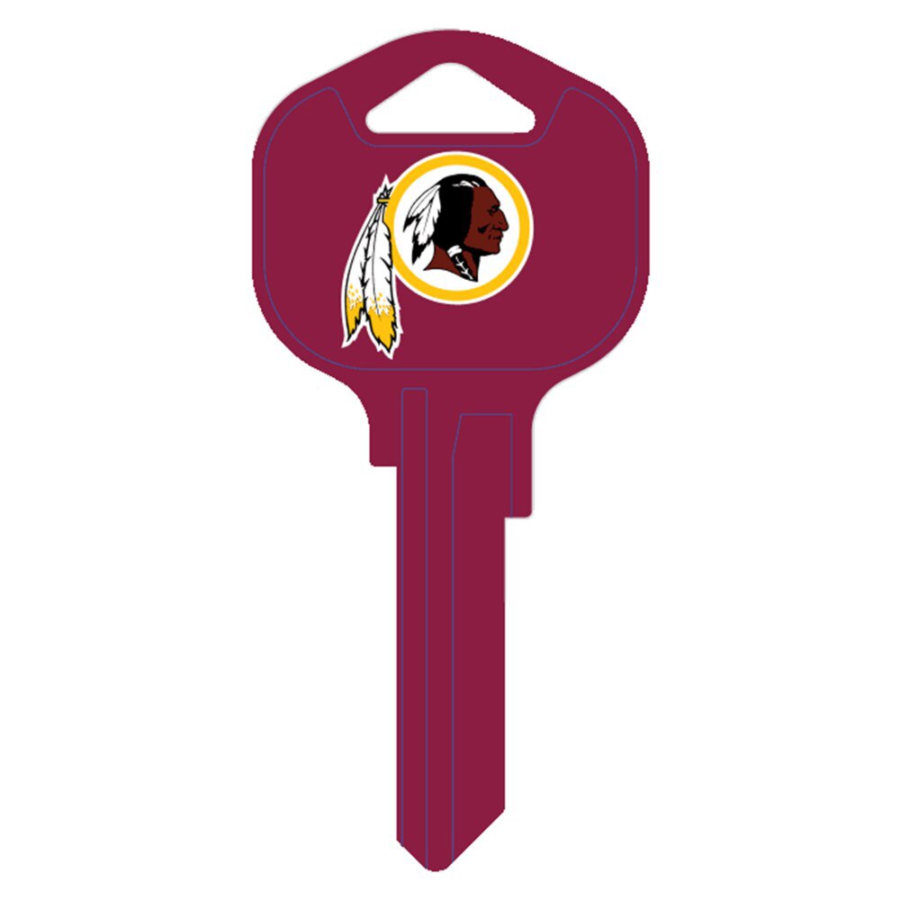 Hy-Ko FQK135H Washington Redskins Kwikset KW1 Brass Key Blank