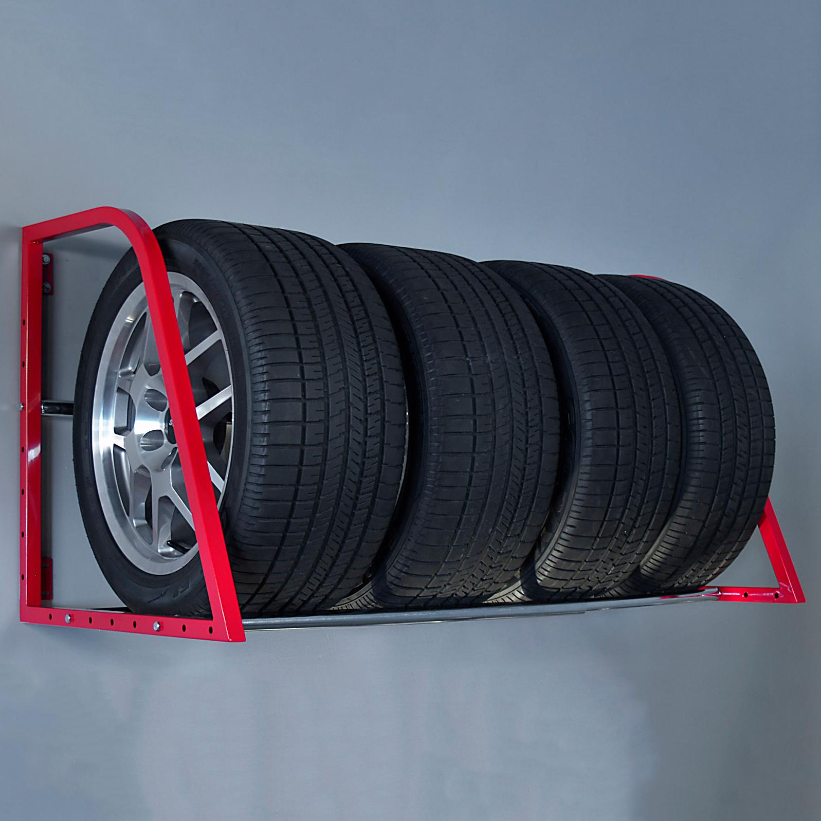 01012 TireLoft Wall Mounted Multi-Tire Storage - Red