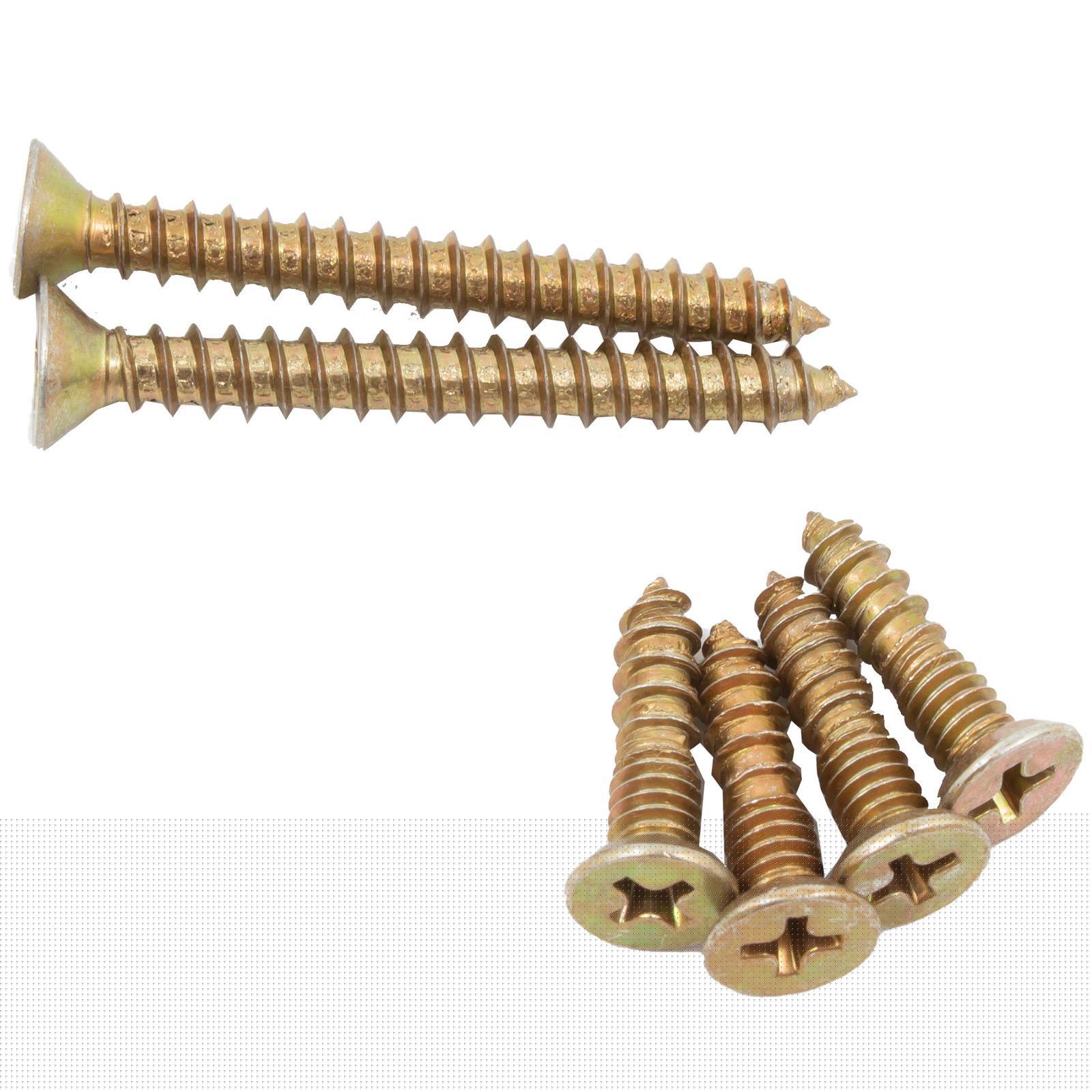 81711-001 Latch & Strike Screw Pack - Polished Brass