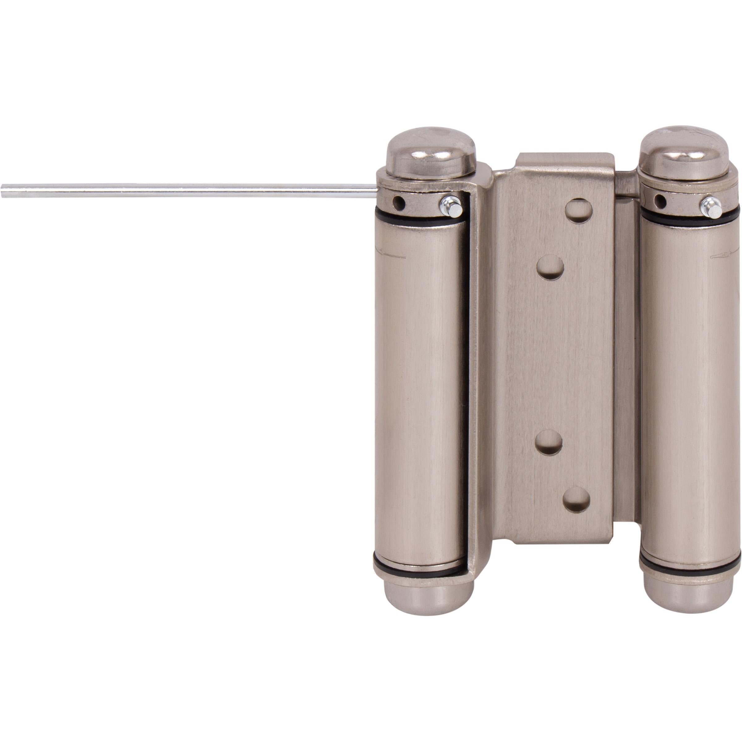 Heavy-Duty Double Acting Spring Hinge - 4" Satin Nickel (view 3)