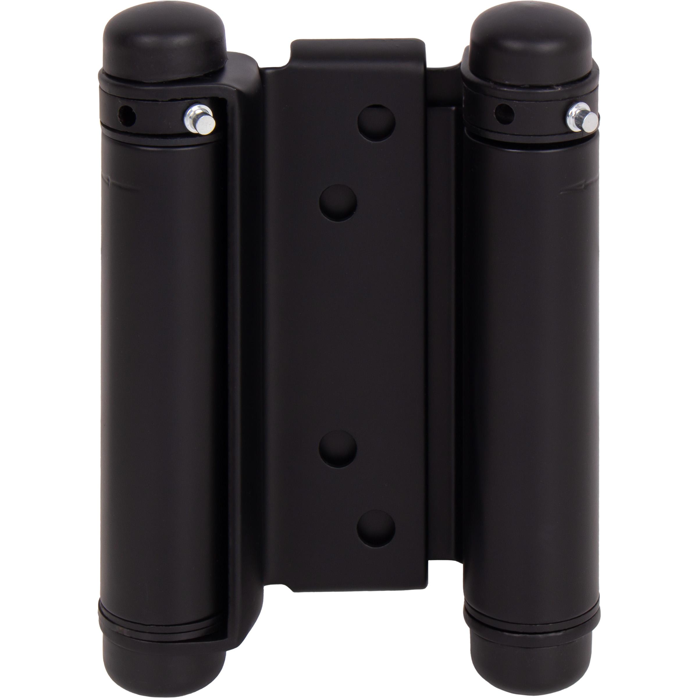 Heavy-Duty Double Acting Spring Hinge - 4" Matte Black
