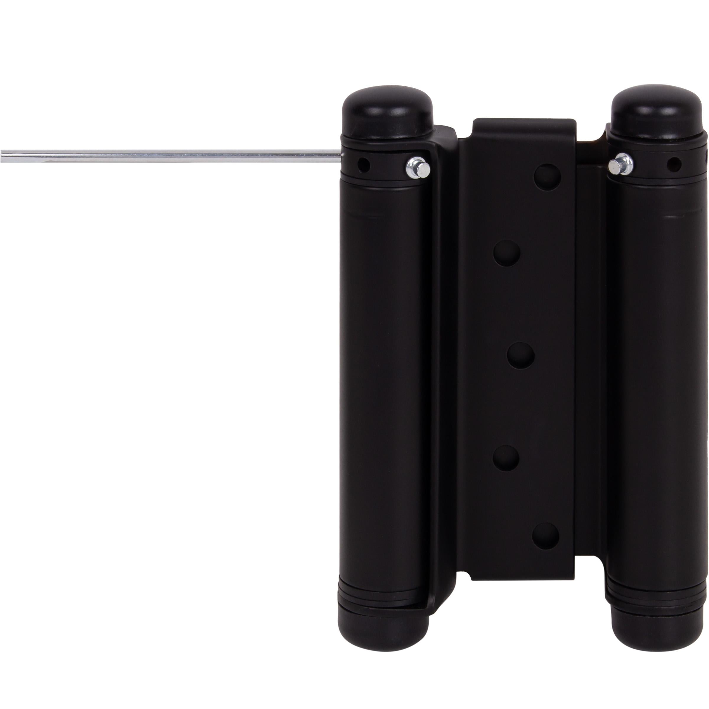 Heavy-Duty Double Acting Spring Hinge - 5" Matte Black (view 3)