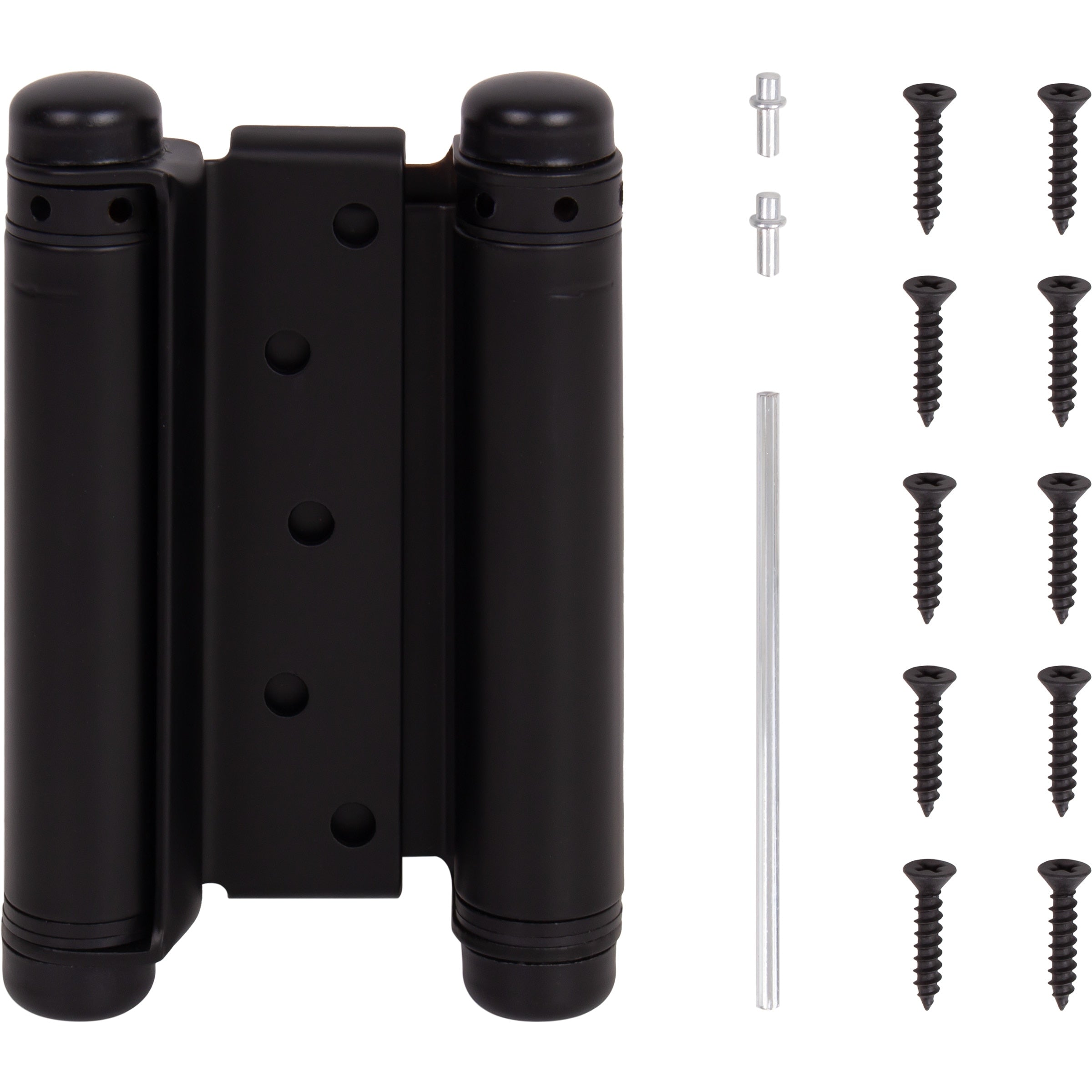 Heavy-Duty Double Acting Spring Hinge - 5" Matte Black (view 4)