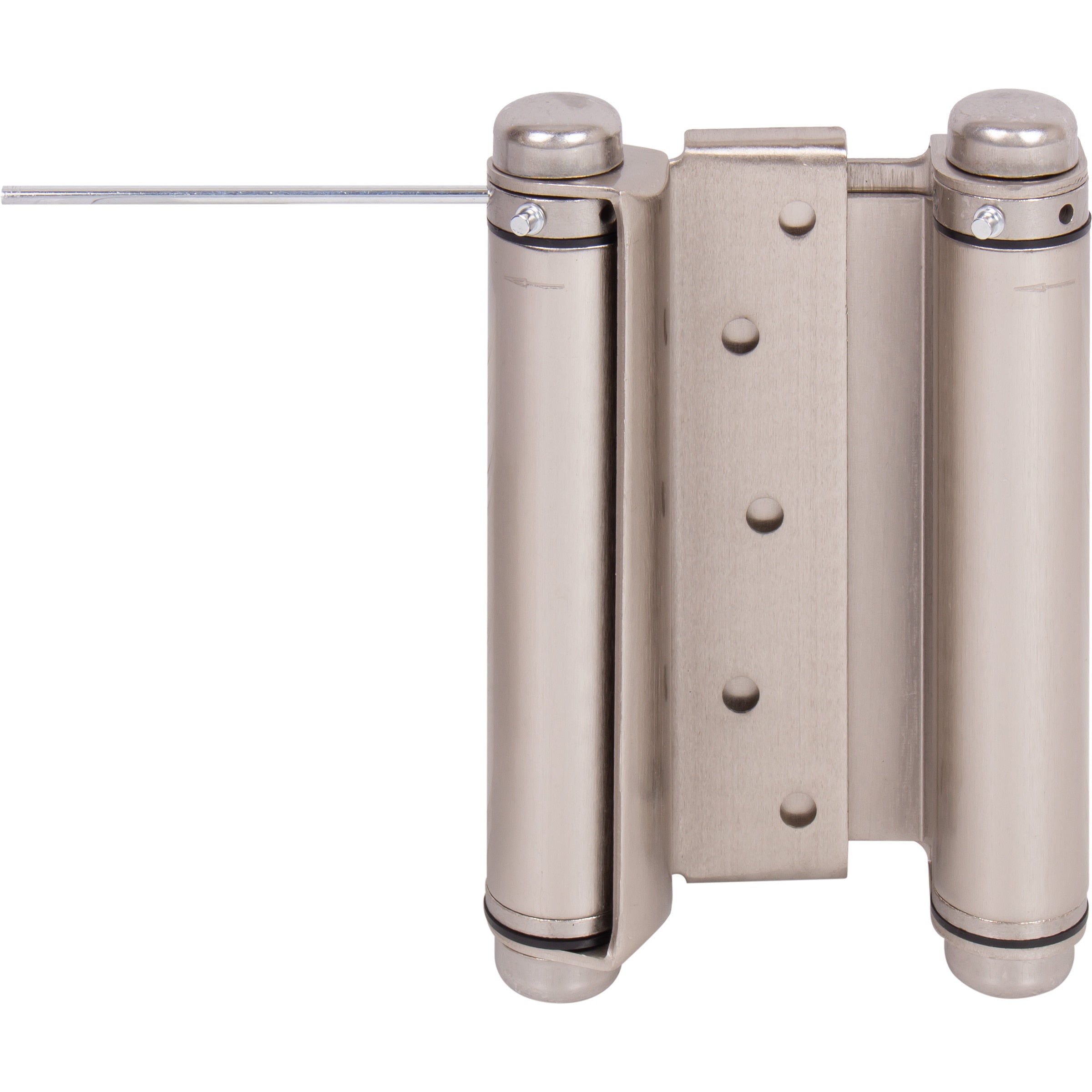 Heavy-Duty Double Acting Spring Hinge - 6" Satin Nickel (view 3)