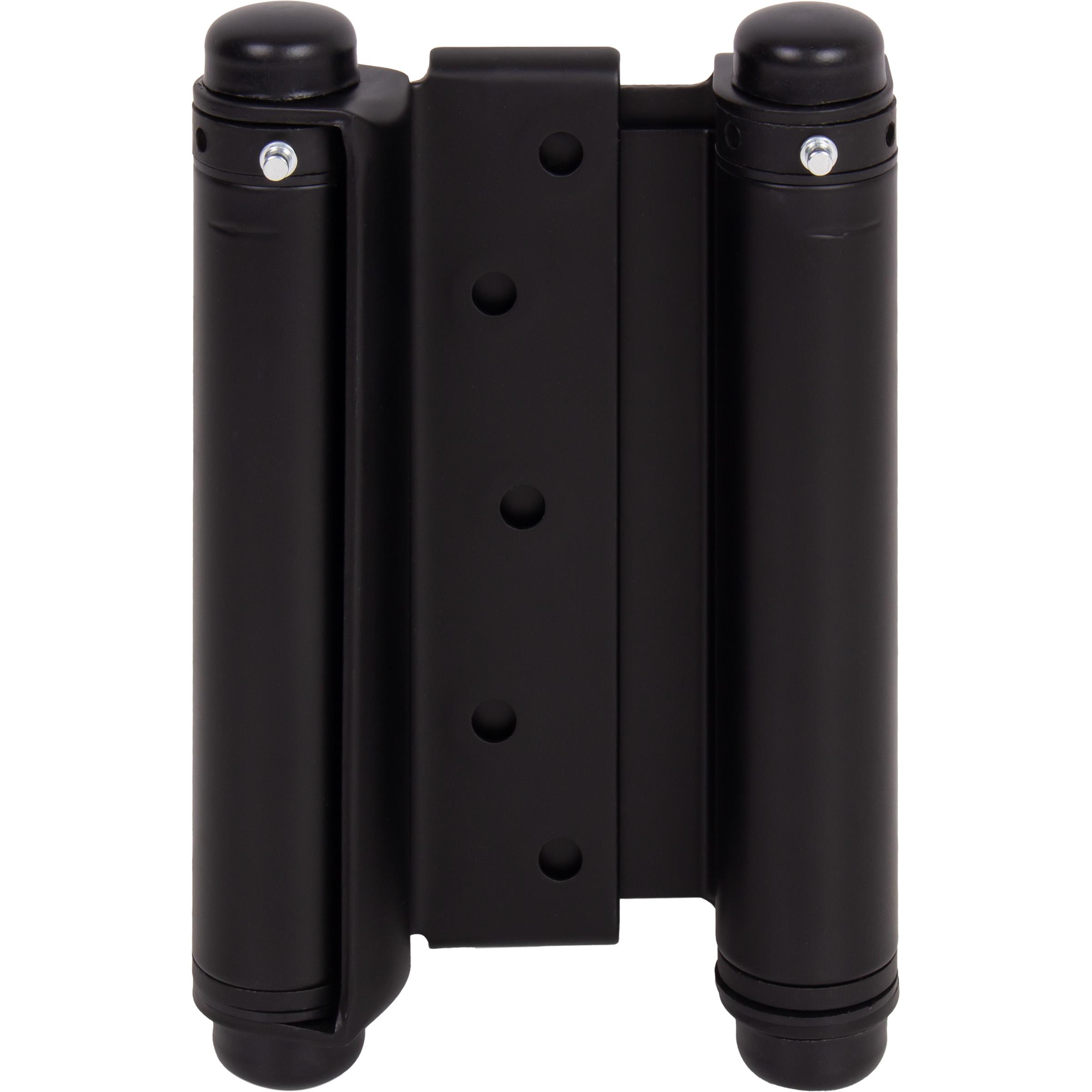 Heavy-Duty Double Acting Spring Hinge - 6" Matte Black