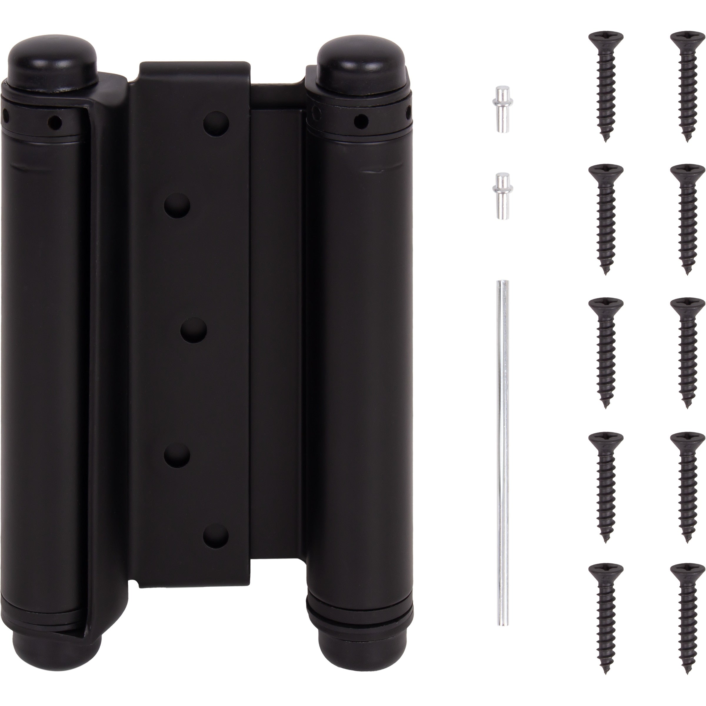 Heavy-Duty Double Acting Spring Hinge - 6" Matte Black (view 4)