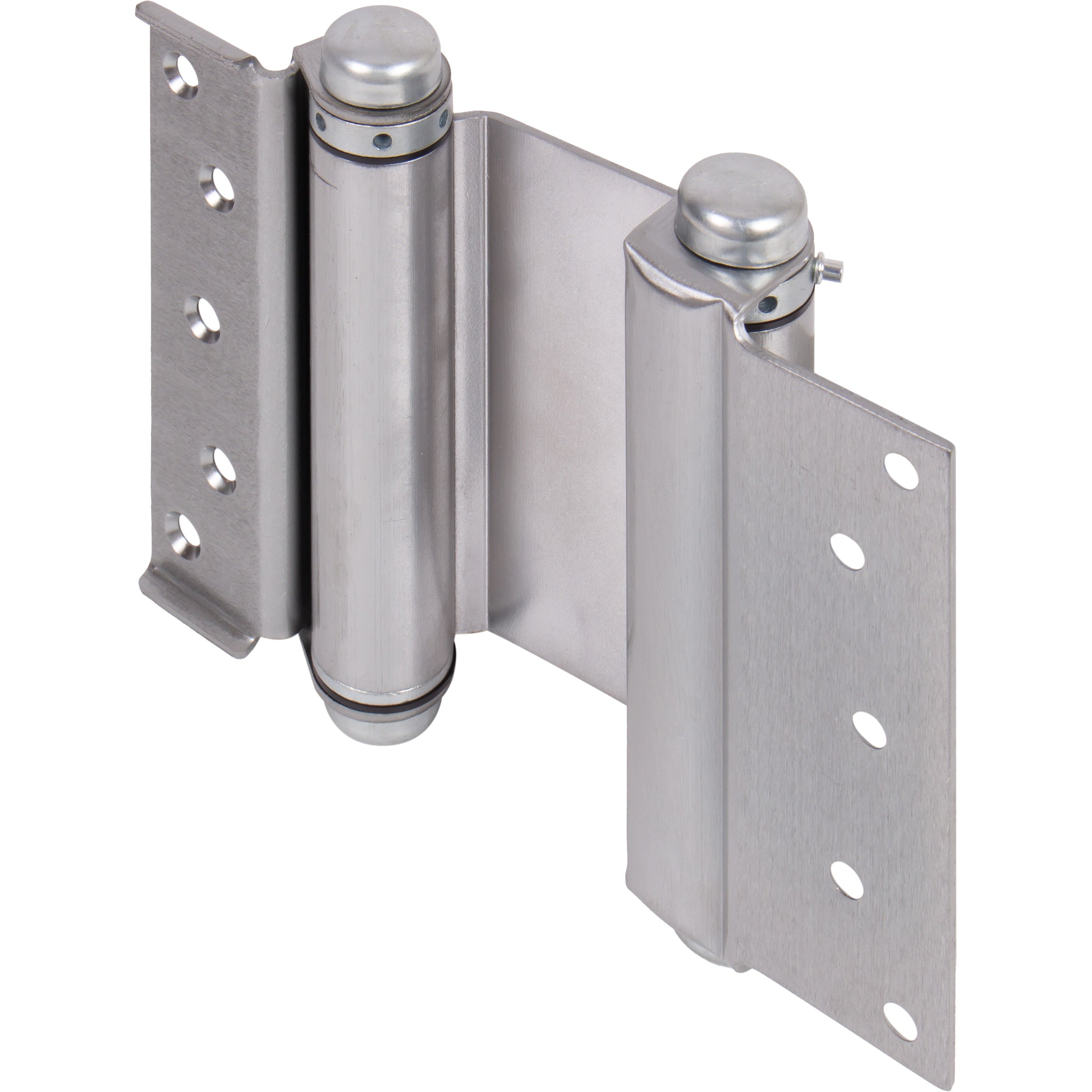 Heavy-Duty Double Acting Spring Hinge - 6" Satin Chrome (view 2)