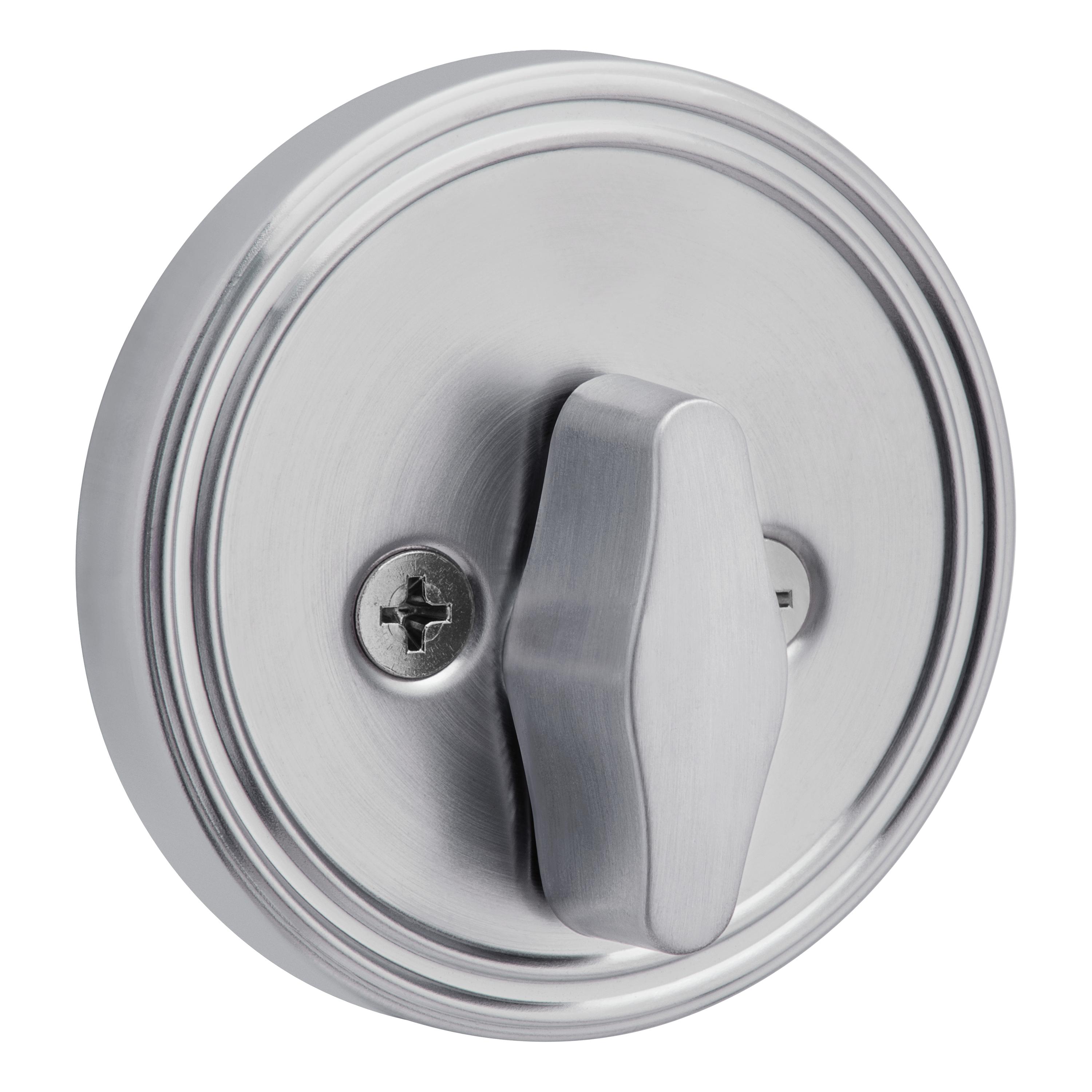 Safe Lock - Single Cylinder Deadbolt for Entry Door - Satin Chrome