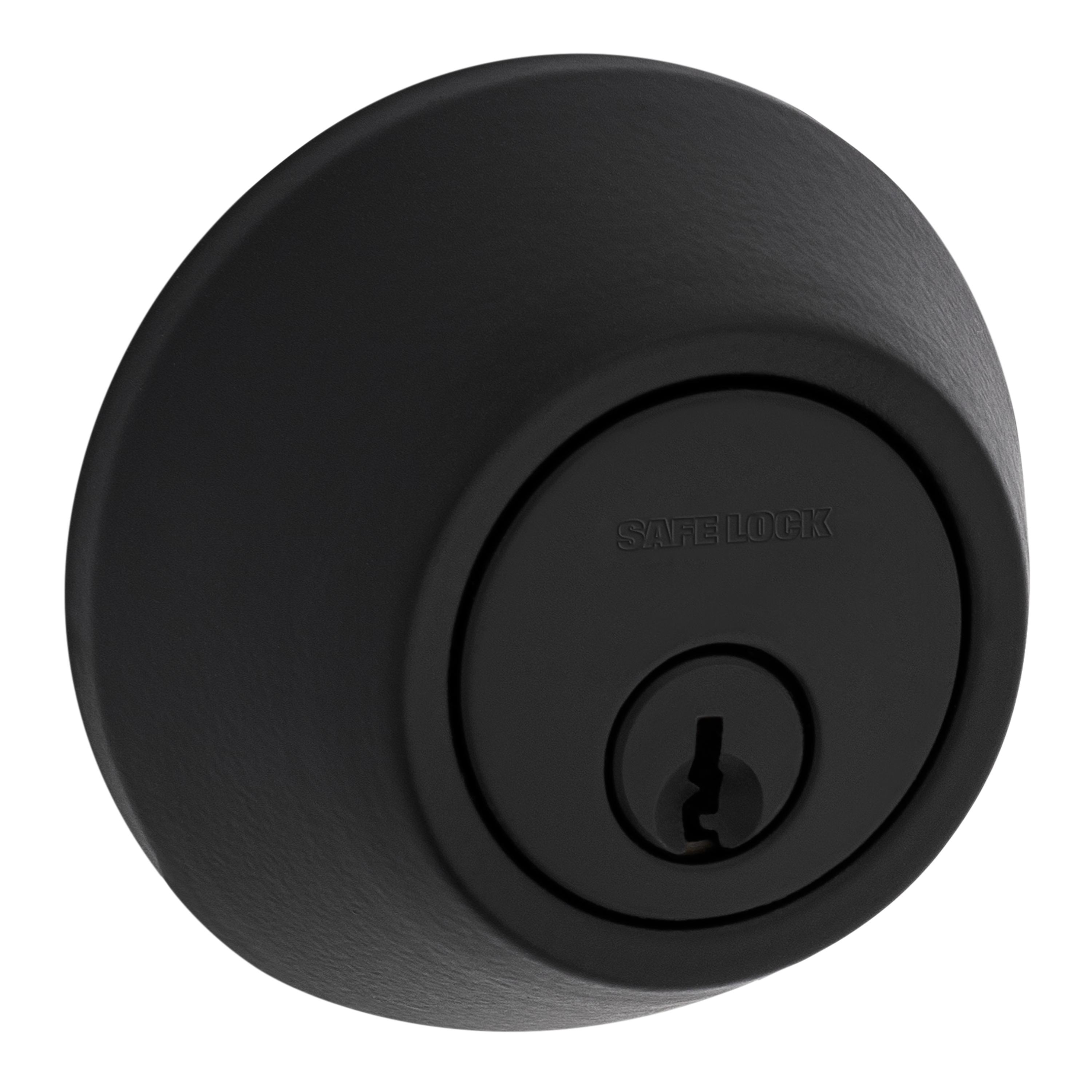 Safe Lock - Single Cylinder Deadbolt for Entry Door - Matte Black