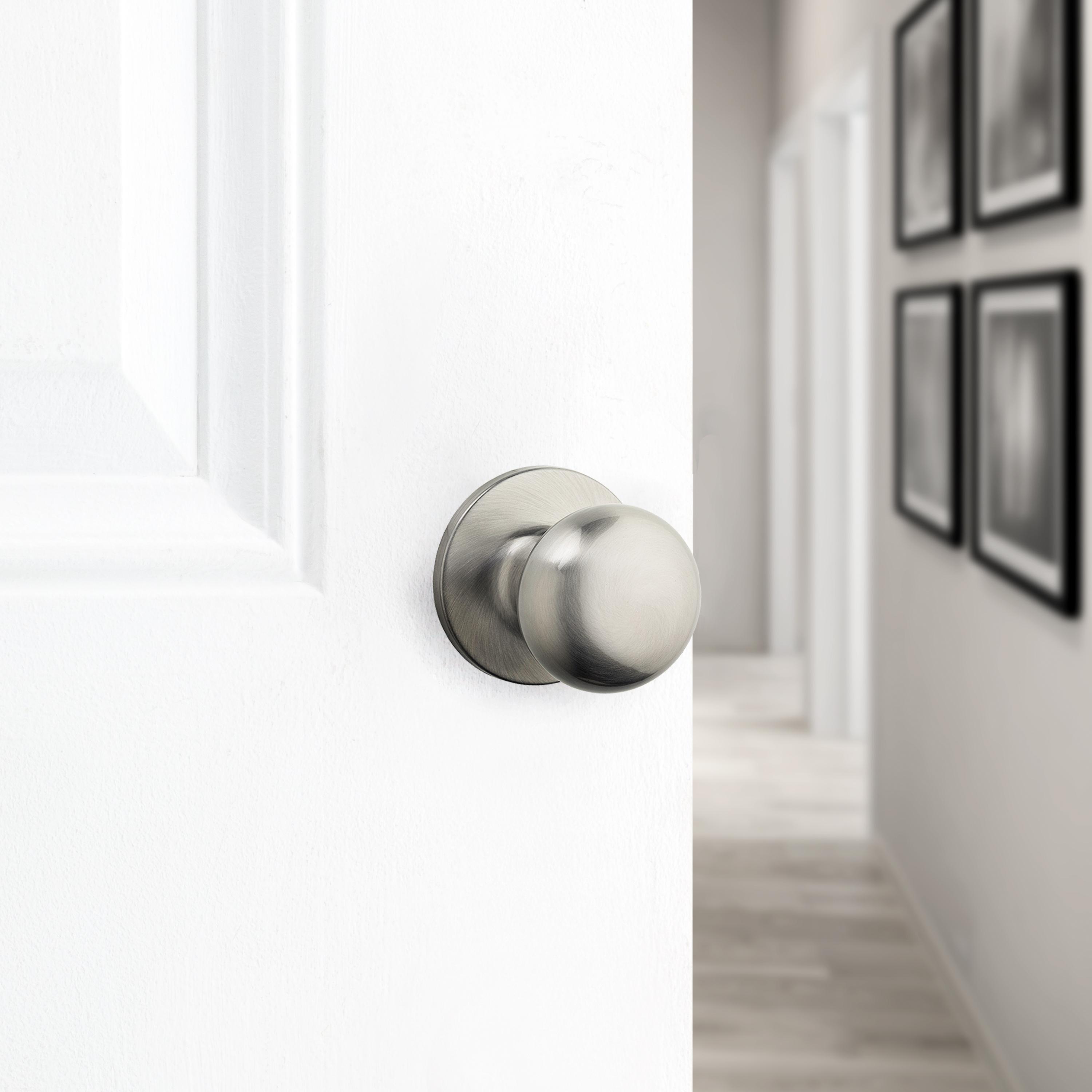 Safe Lock - Athens Knob - Satin Nickel