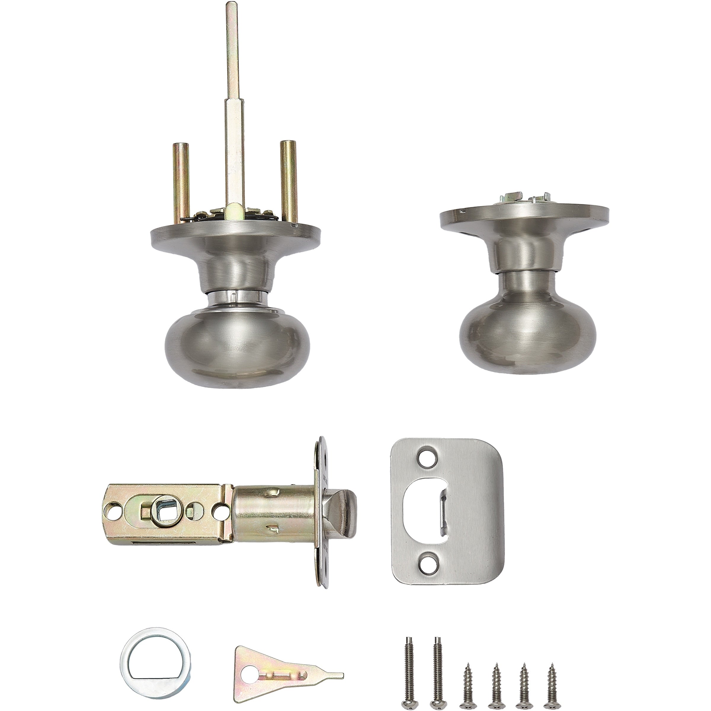 Safe Lock - Athens Knob - Satin Nickel