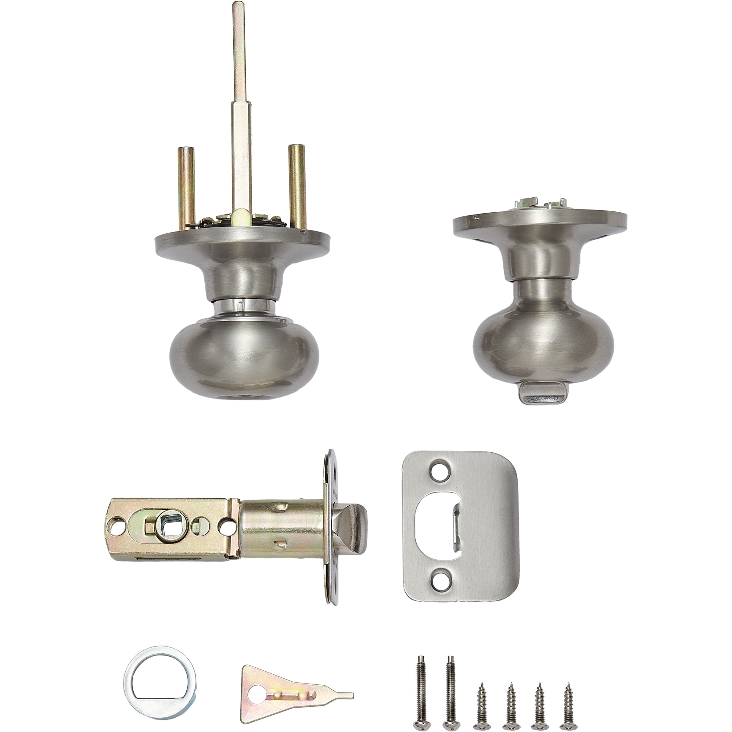 Safe Lock - Athens Knob - Satin Nickel