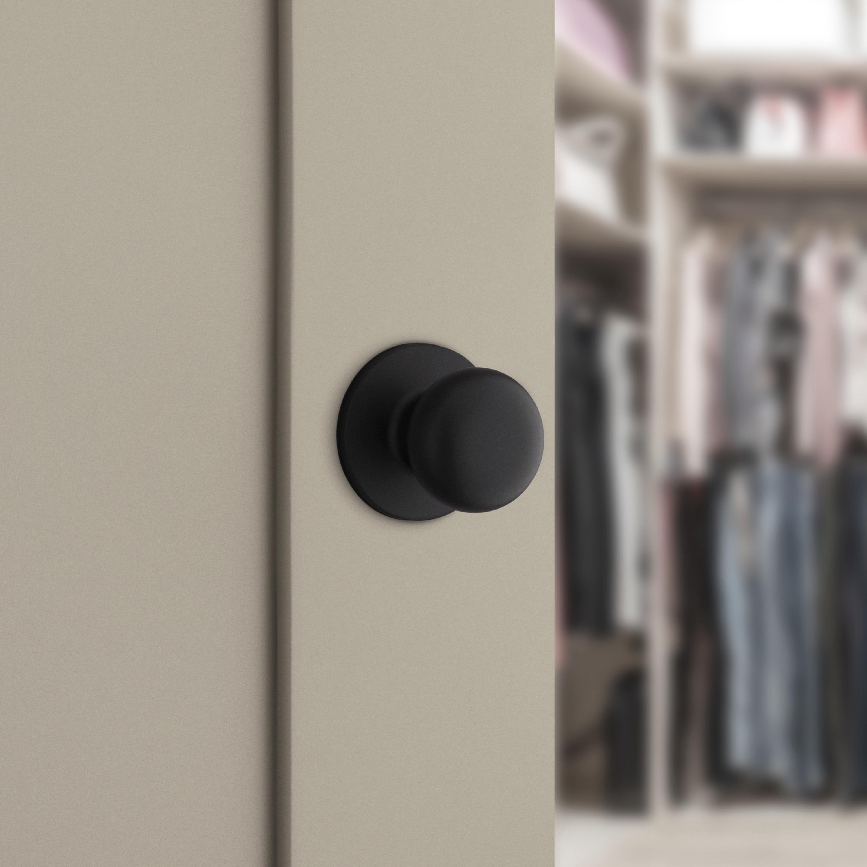 Safe Lock - Athens Knob - Matte Black