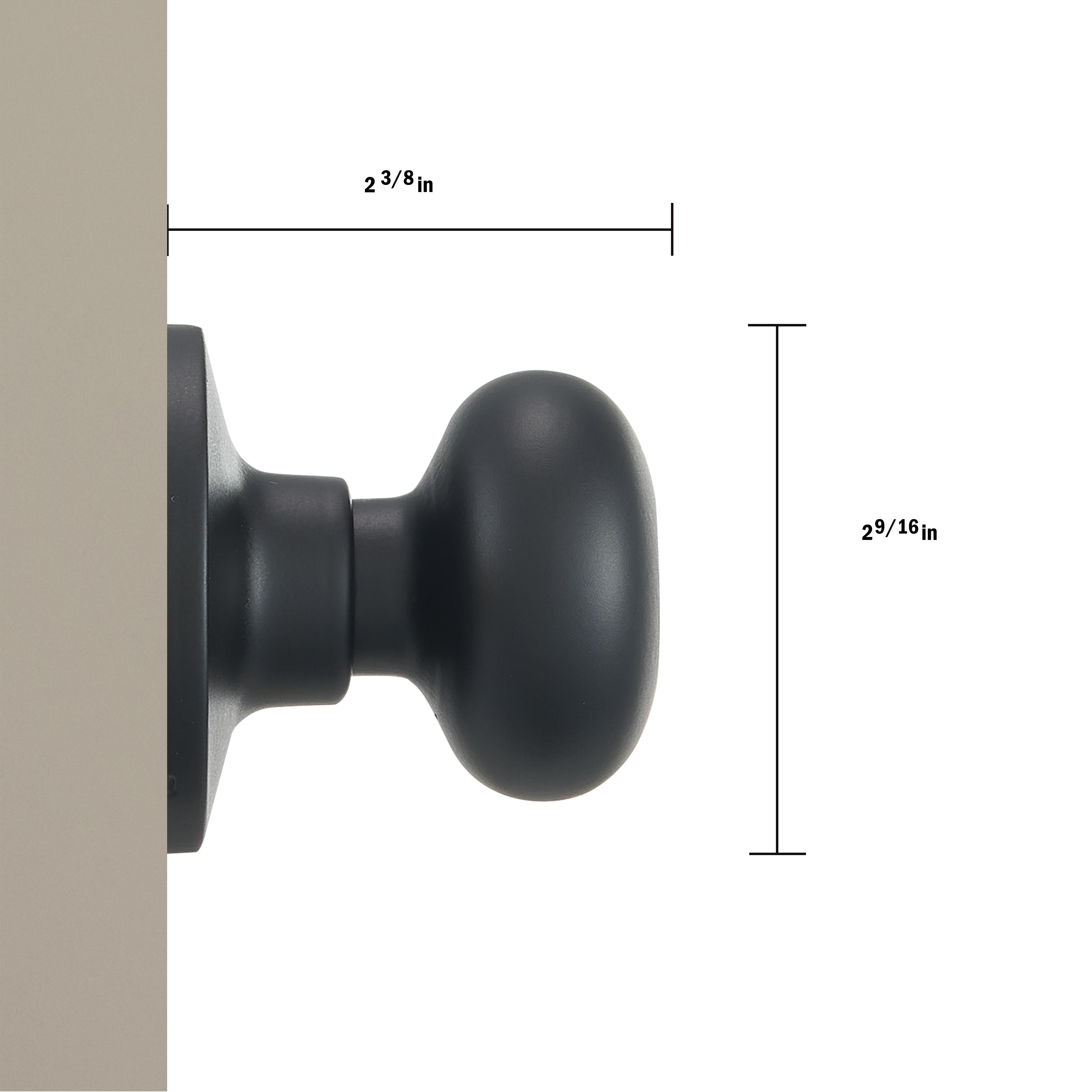 Safe Lock - Athens Knob - Matte Black