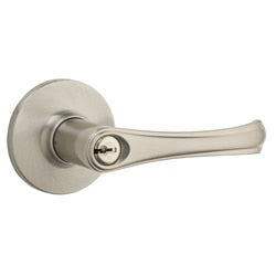 Safe Lock - Grapevine Lever - Satin Nickel