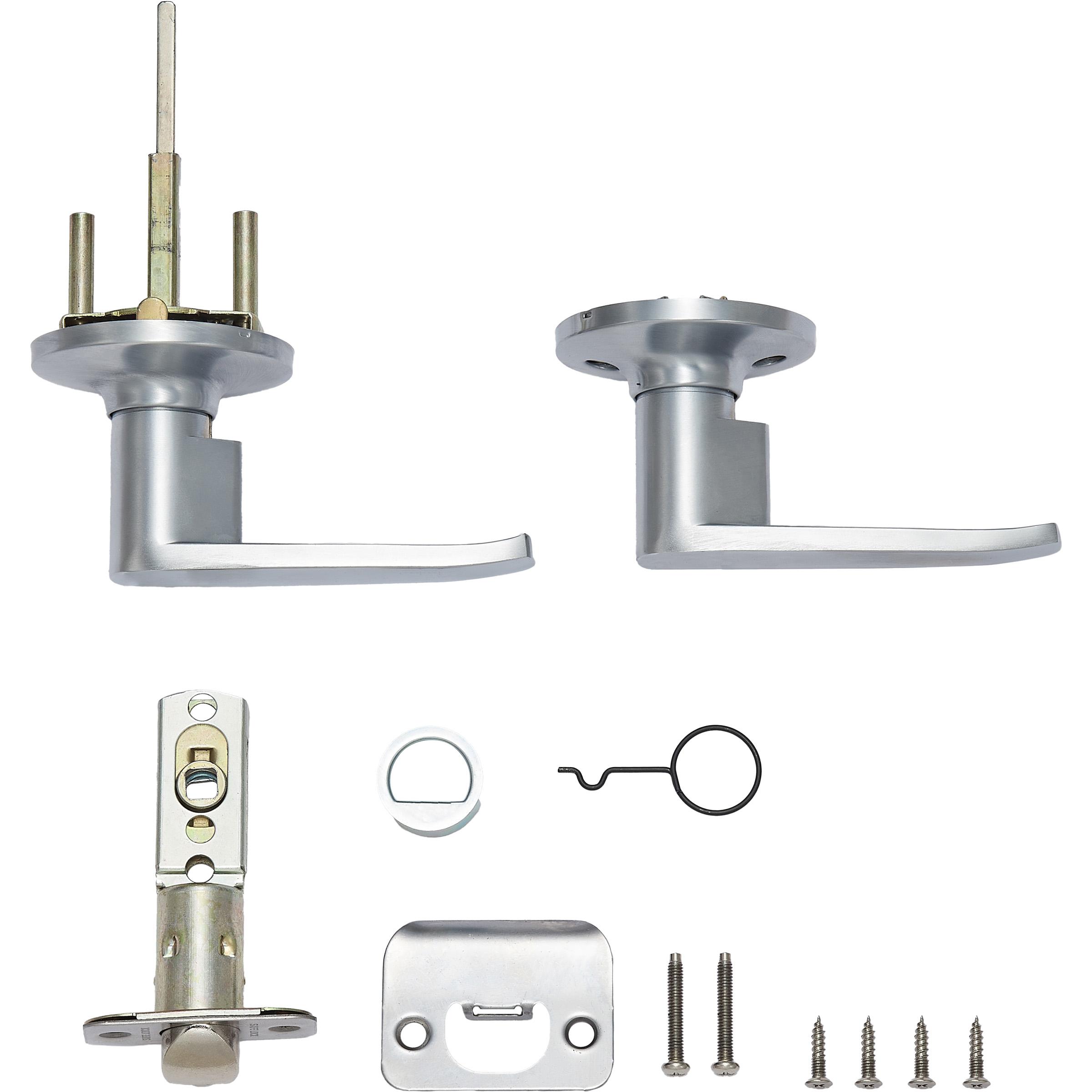 Safe Lock - Winston Lever - Satin Chrome