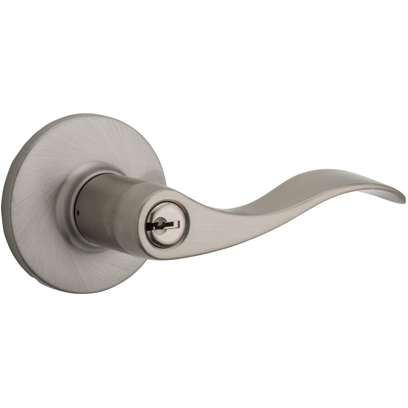 Safe Lock - Layton Lever - Satin Nickel