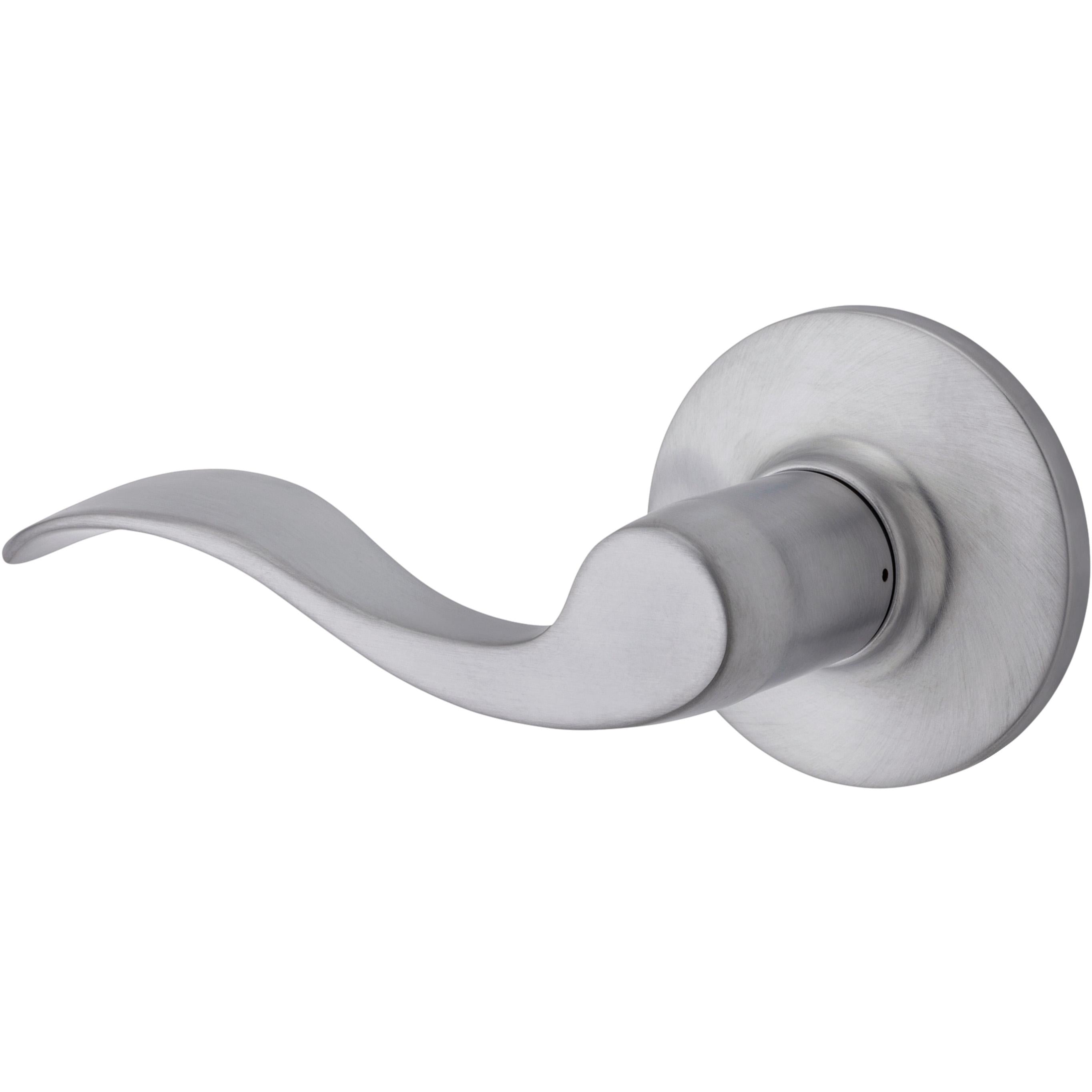 Safe Lock - Layton Lever, Single Side Dummy for Closet - Satin Chrome
