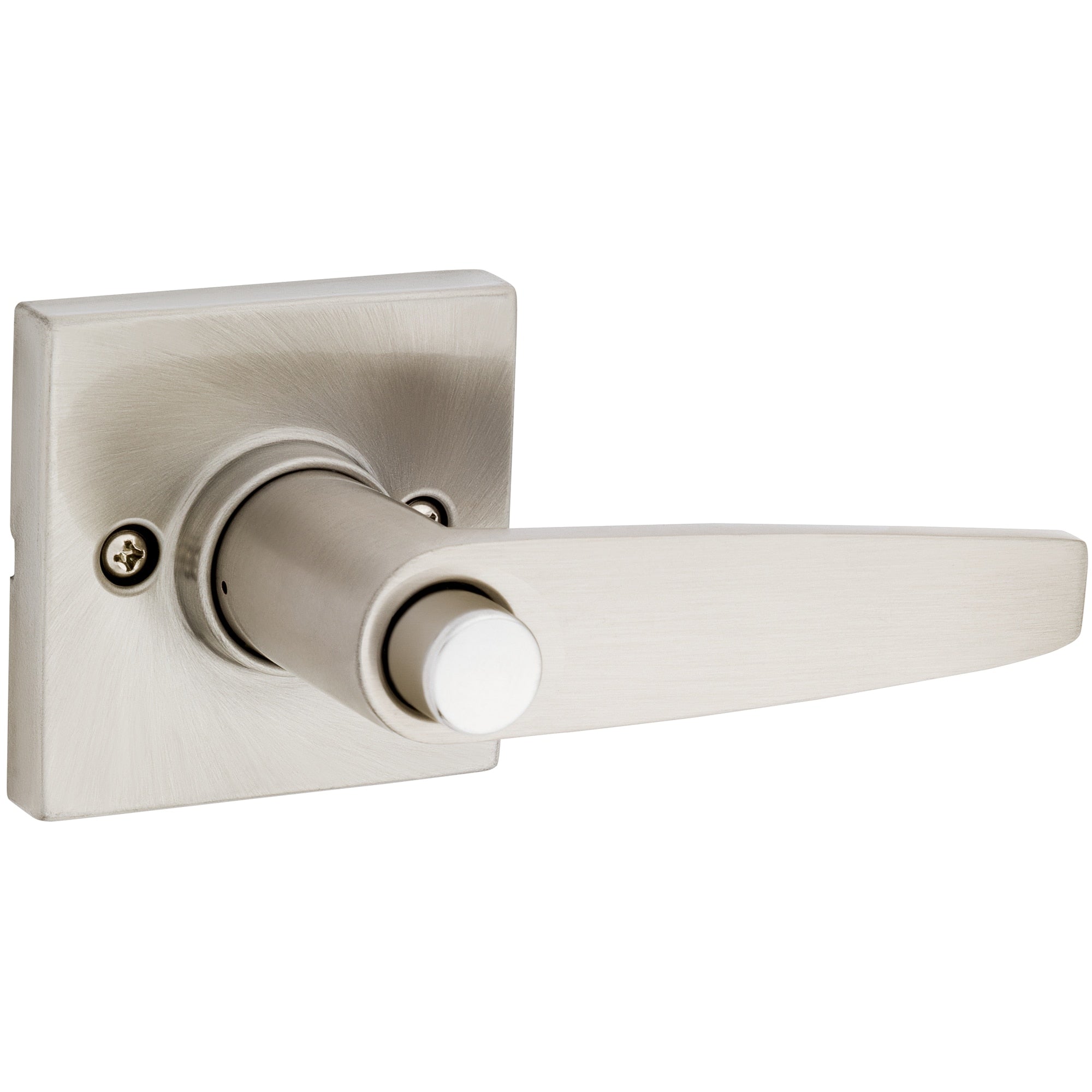Safe Lock - Winston Square Rose Lever - Satin Nickel