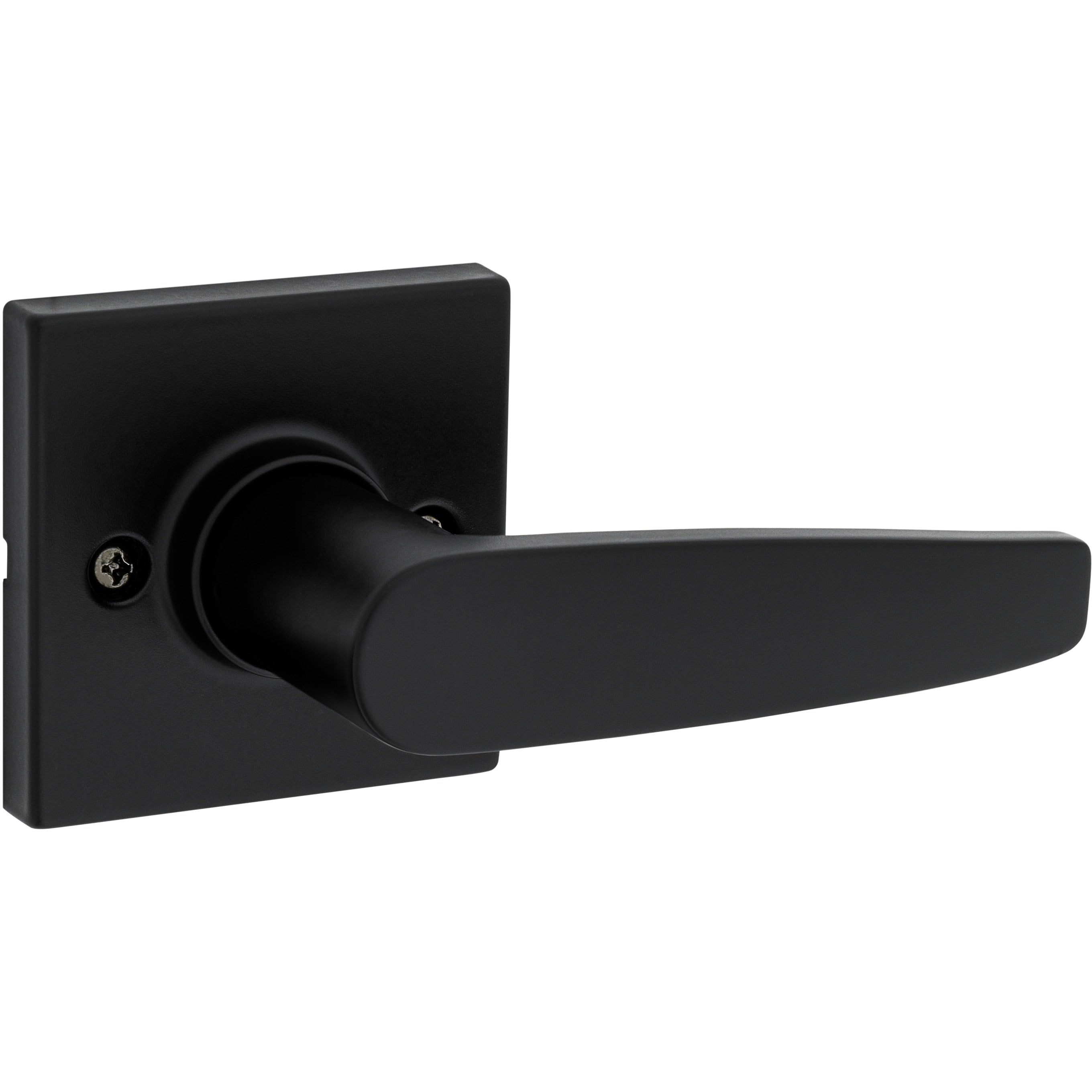 Safe Lock - Winston Square Rose Lever - Matte Black