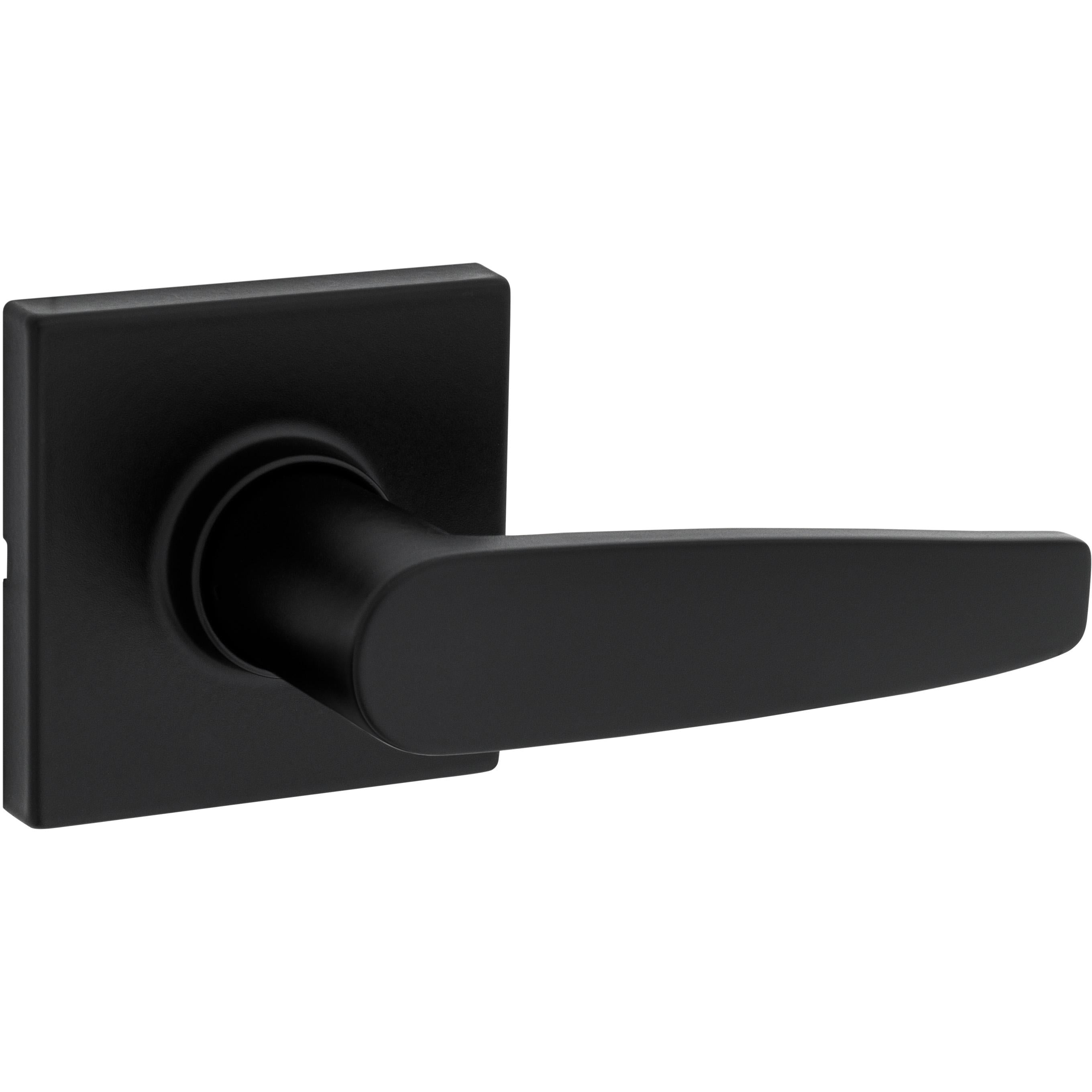 Safe Lock - Winston Square Rose Lever - Matte Black