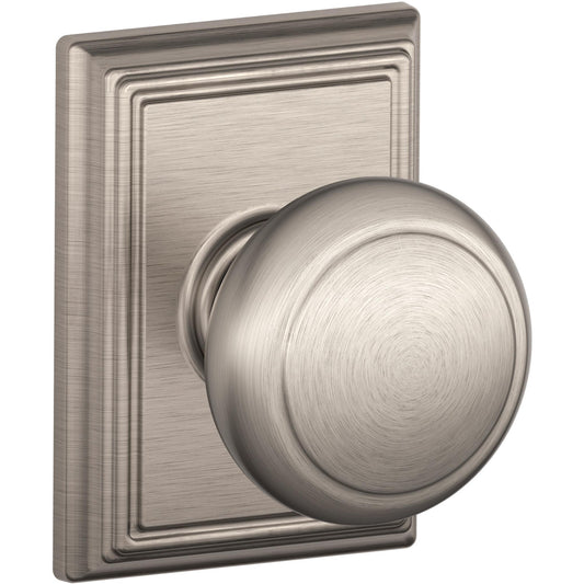 Andover Knob with Addison Trim Hall and Closet Lock