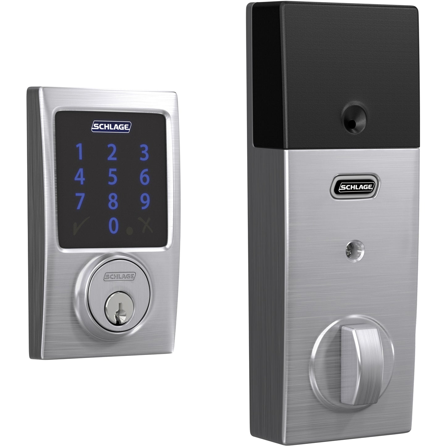 Connect Smart Deadbolt with Alarm with Century Trim, Z-Wave Plus Enabled