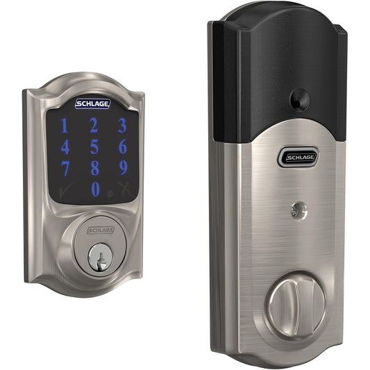 Connect Smart Deadbolt with Alarm with Camelot Trim, Z-Wave Plus Enabled