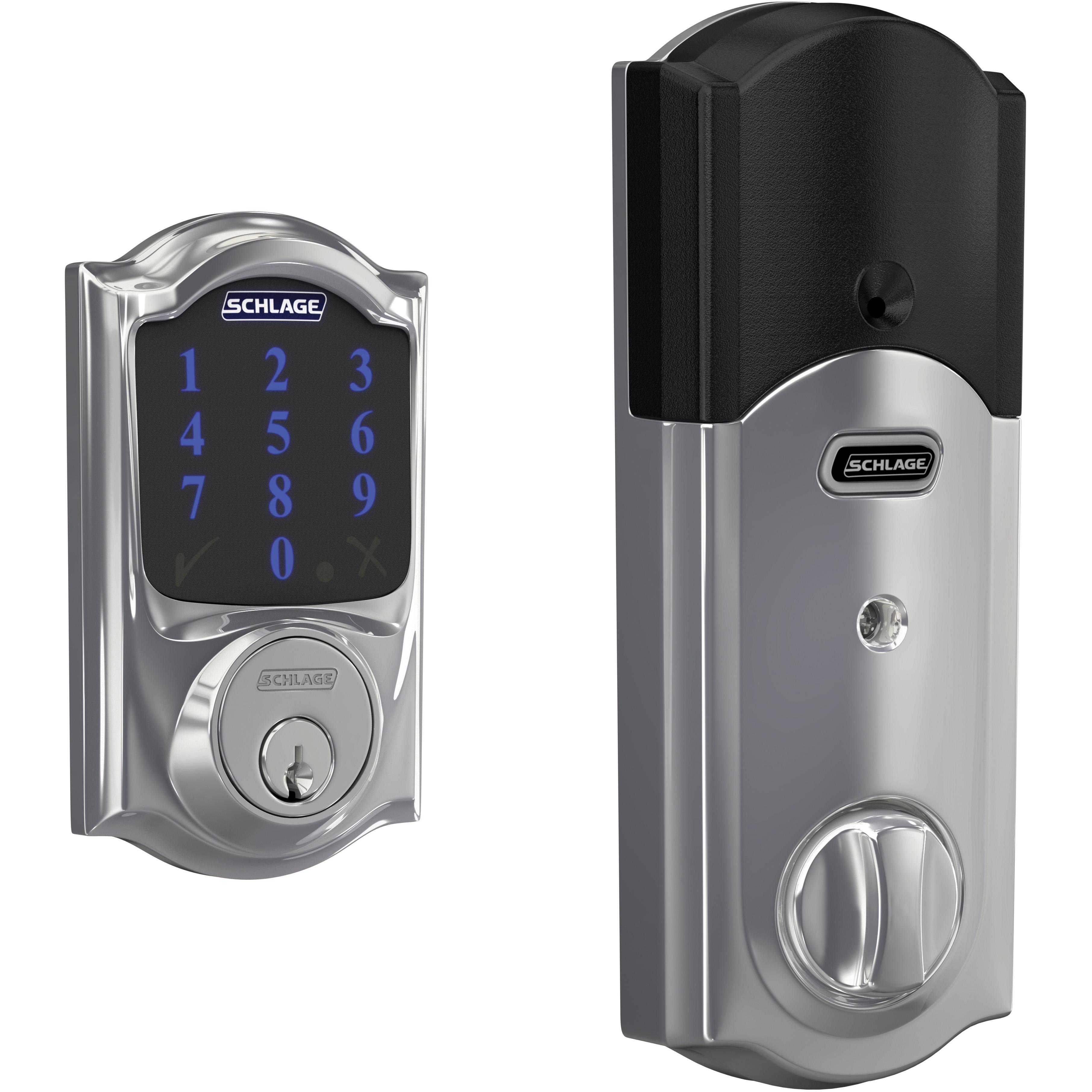 Connect Smart Deadbolt with Alarm with Camelot Trim, Z-Wave Plus Enabled