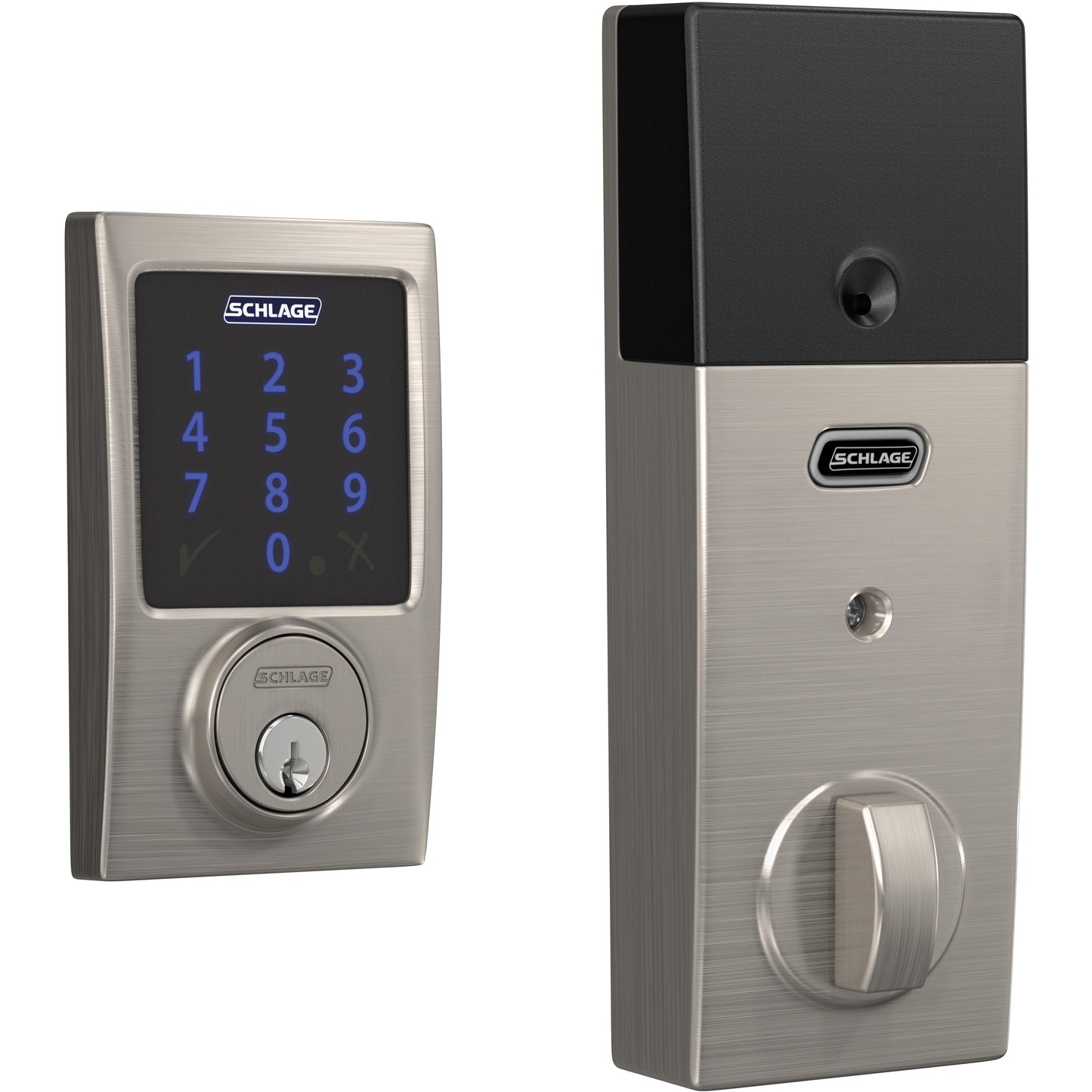 Connect Smart Deadbolt with Alarm with Century Trim, Z-Wave Plus Enabled