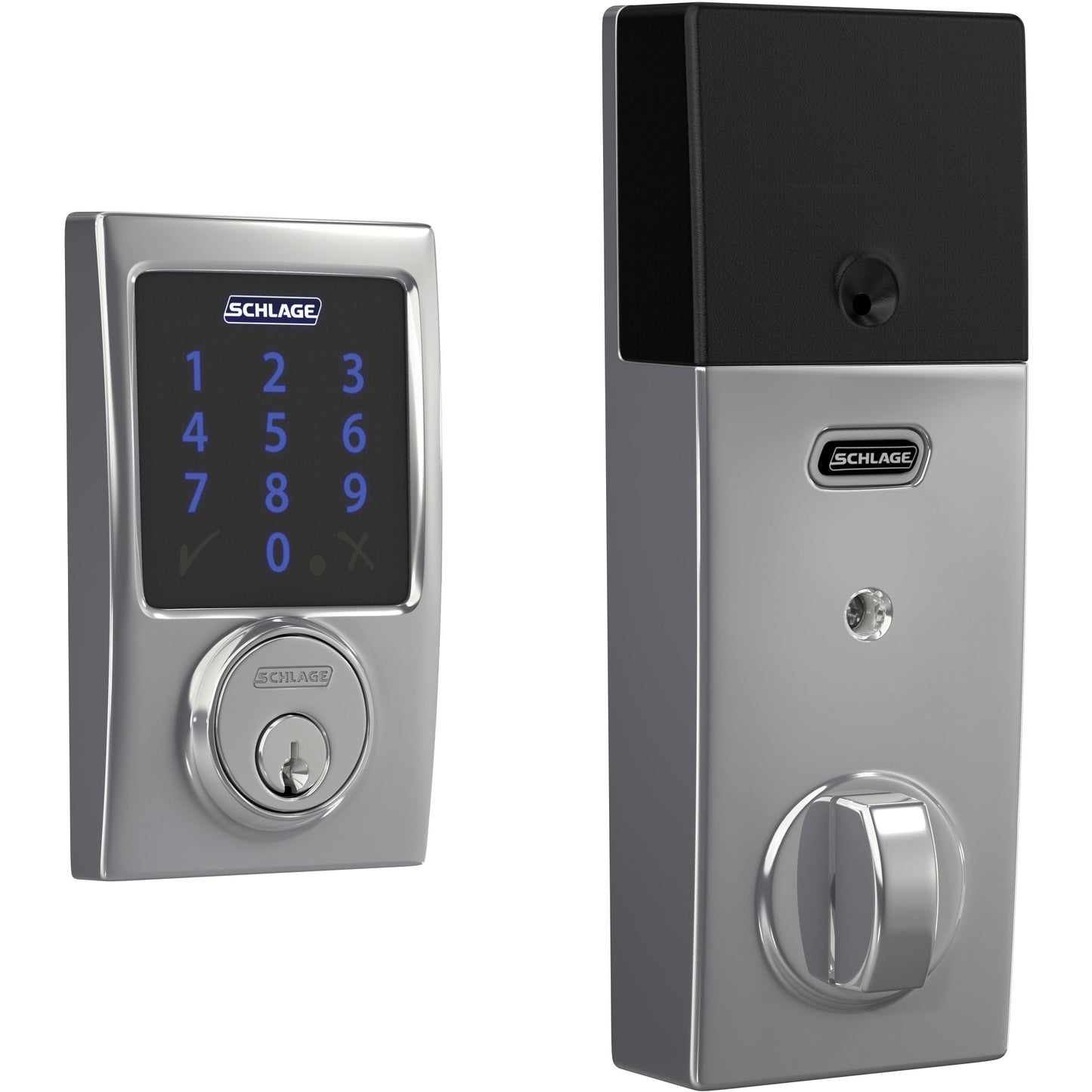 Connect Smart Deadbolt with Alarm with Century Trim, Z-Wave Plus Enabled