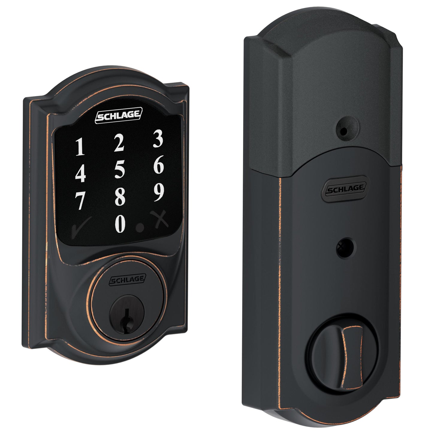 Connect Smart Deadbolt with Camelot Trim, Z-Wave Plus Enabled