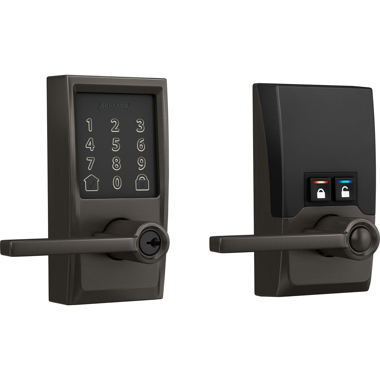 Encode Smart WiFi Lever with Latitude Lever and Century Trim