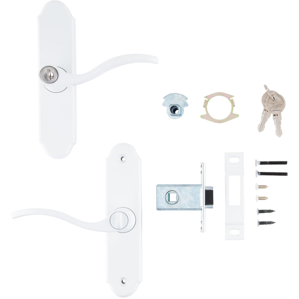 VMT112 Serenade Mortise Leverset for Wood Core Door - White