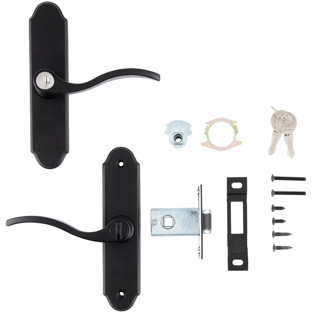 VMT112 Serenade Mortise Leverset for Wood Core Door - Matte Black
