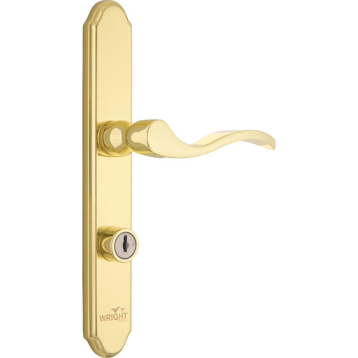 VMT115 Serenade Mortise Keyed Lever Latch with 1-Cyl Deadbolt - Polished Brass